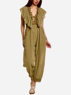 New w/ Tags Free People Rolling Dunes Jumpsuit size XS